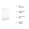 Langdon House Picture Frame Glass Replacements (Crystal Clear, 8x10, 3 Pack) High-Definition, Heat-Strengthened, Semi-Tempered Glass Cover Sheet